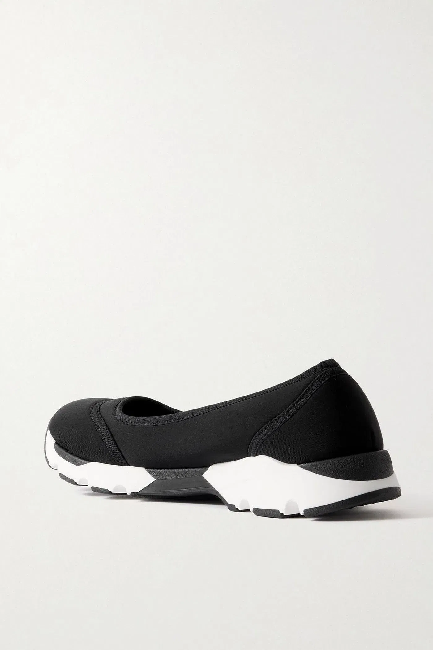 Staud Gino Paneled Neoprene Ballet Flats Black Women's