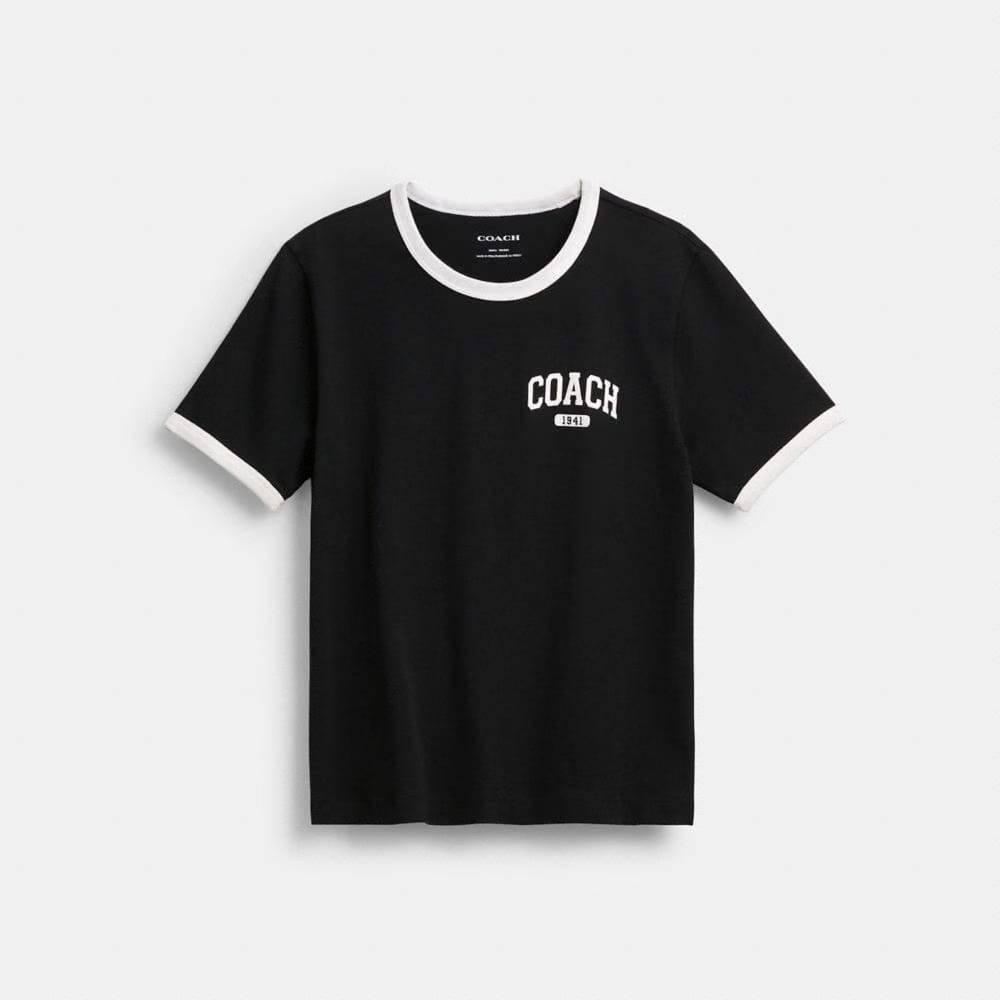 Coach Sporty Classic 70 S T-Shirt In Organic Cotton Black