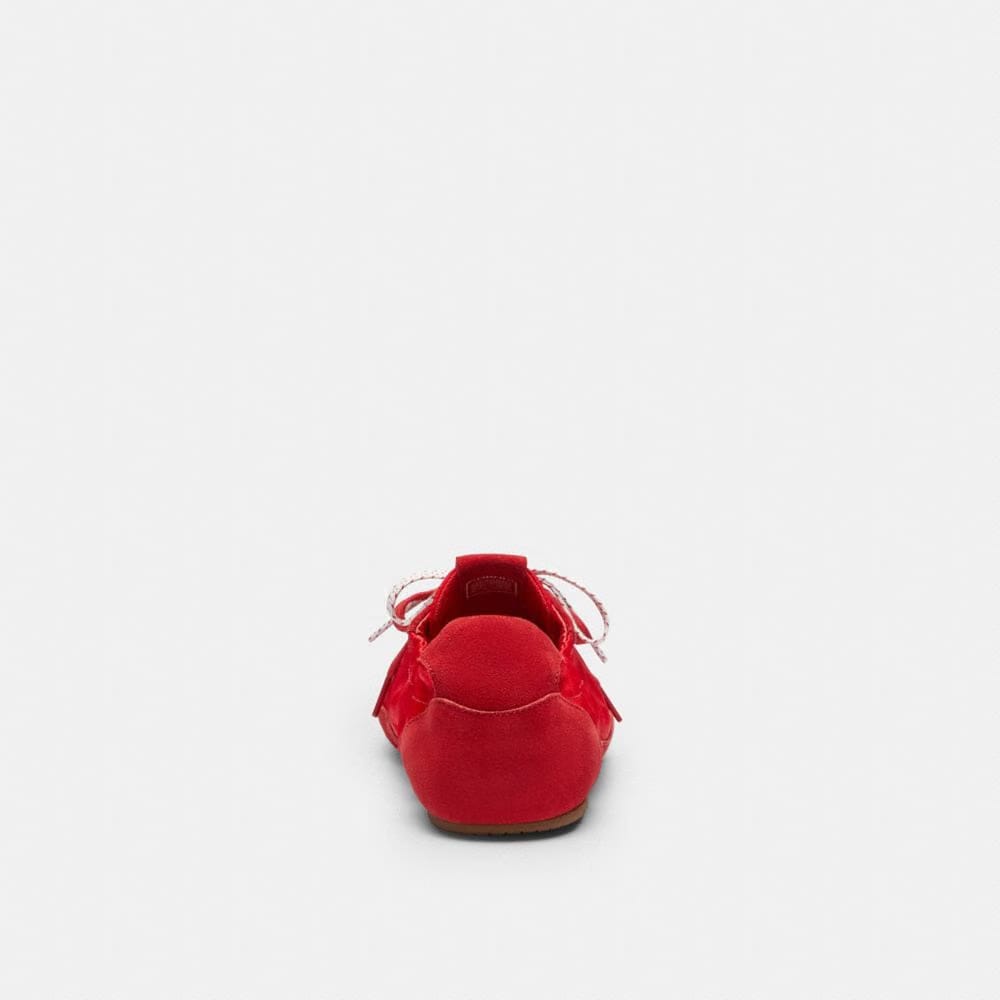Men's Coach Soft Sneaker In Signature Nylon Poppy