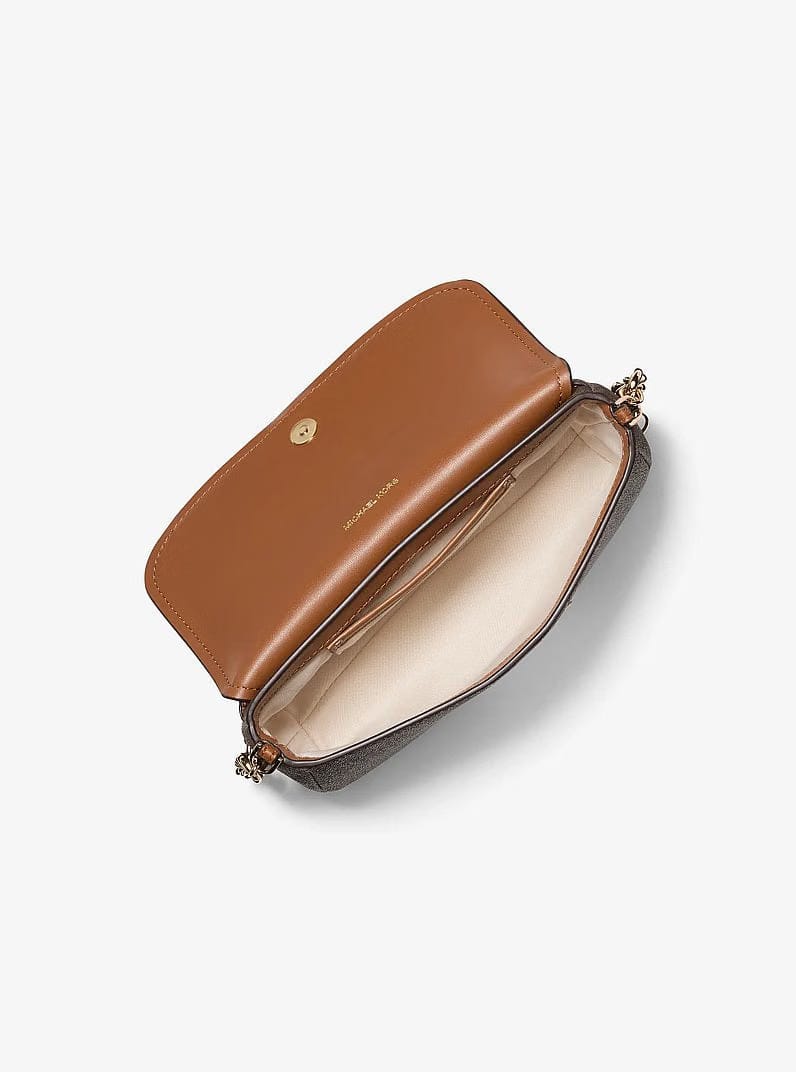 Michael Kors Nolita Small Signature Logo Crossbody Bag Brn-Acorn