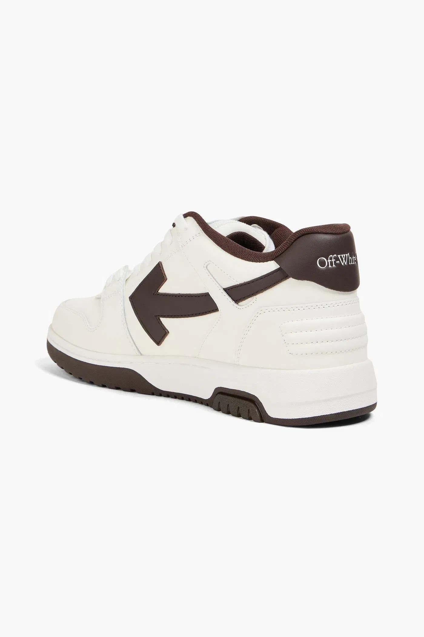 Off-White Out Of Office Leather Sneakers Chocolate