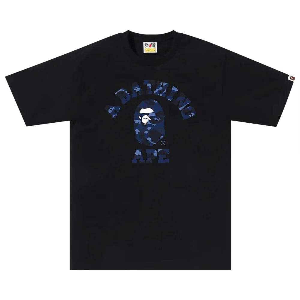 Bape - Color Camo College T-Shirt Black / Navy (SS23)