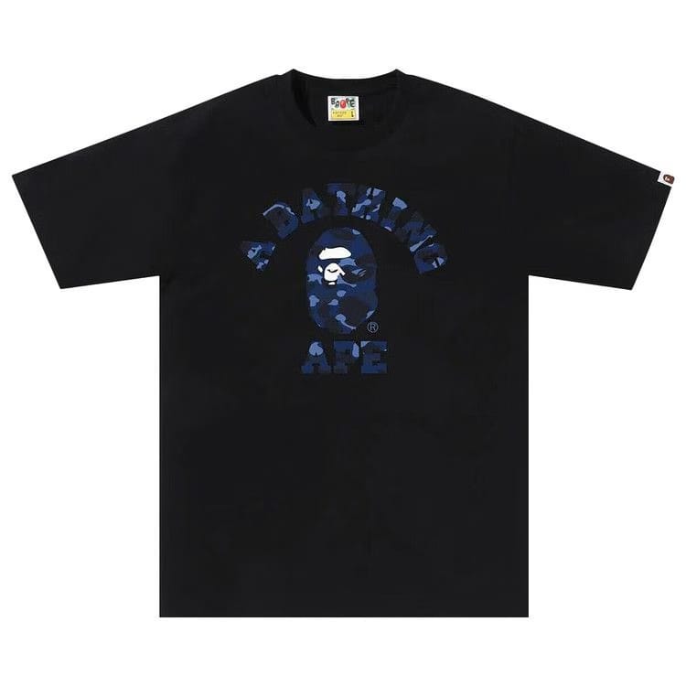 Bape - Color Camo College T-Shirt Black / Navy (SS23)