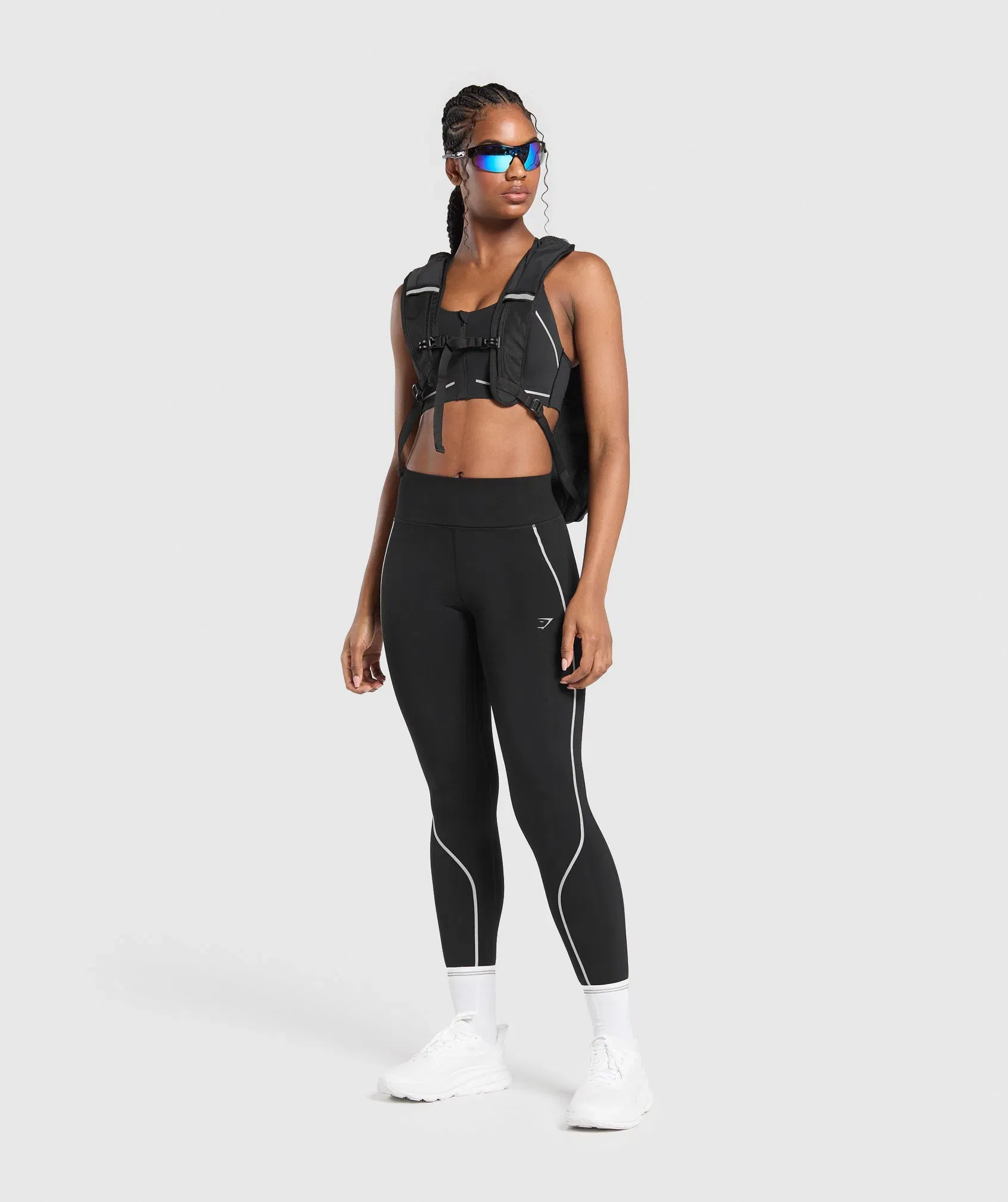 Women's Gymshark Running Warmth Leggings Black