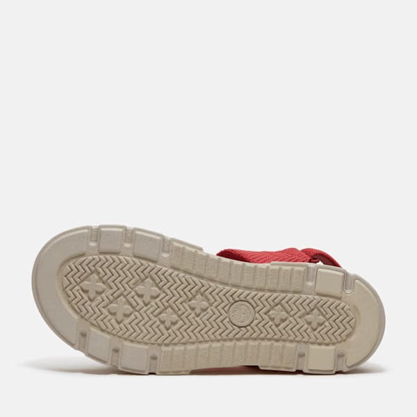 Timberland Greyfield Backstrap Sandal Red Knit Women'S