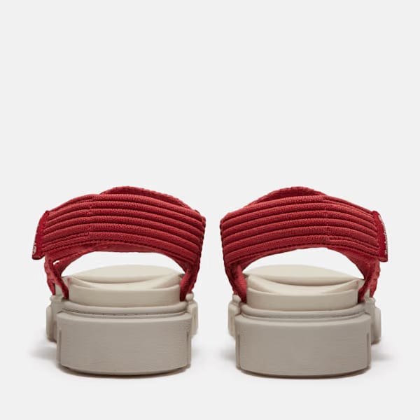 Timberland Greyfield Backstrap Sandal Red Knit Women'S