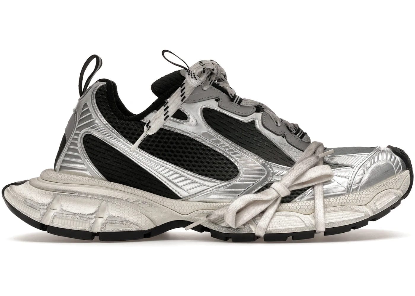 Balenciaga 3XL Sneaker Worn-Out Gradient - Black Silver