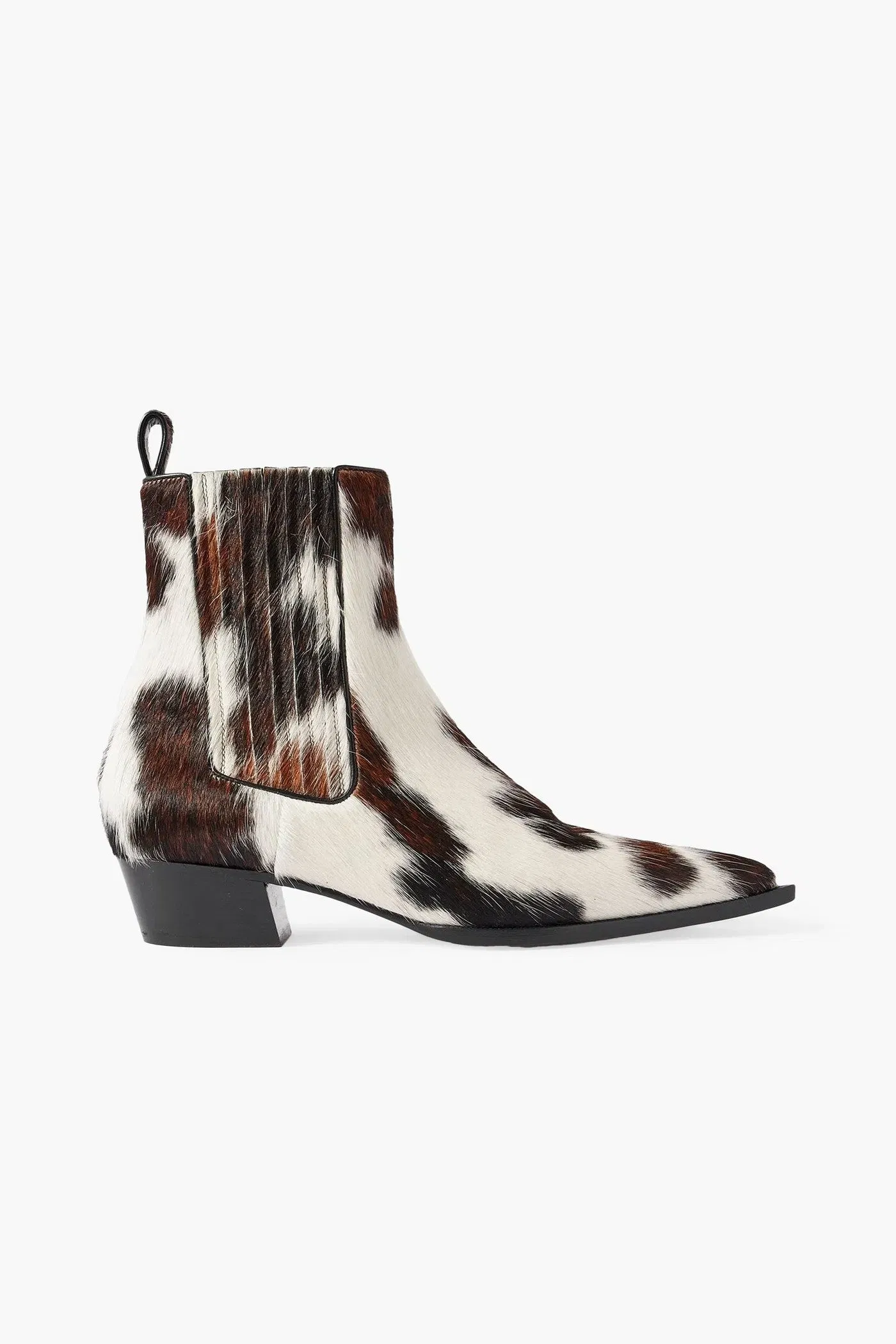 Christian Louboutin Cheliviss Calf Hair Chelsea Boots Animal Print Women's