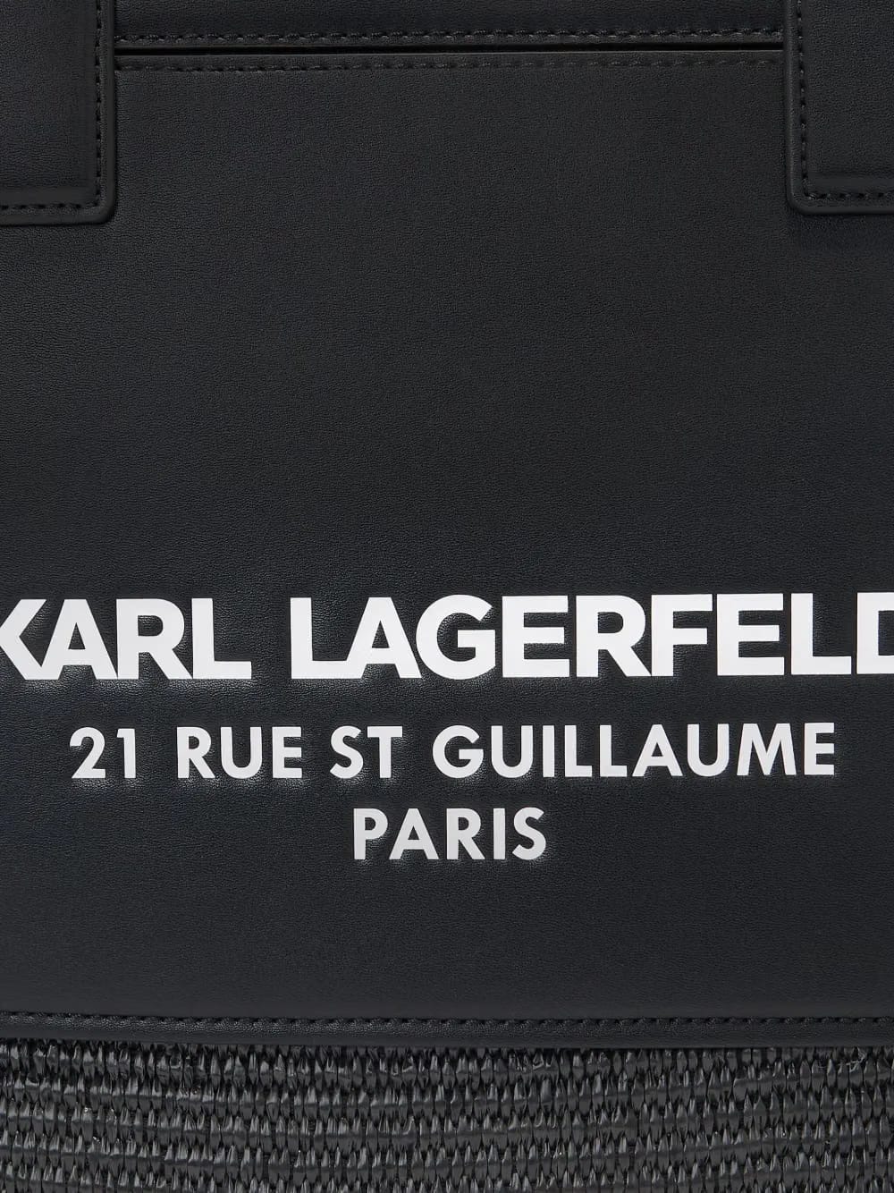 Rue St-Guillaume raffia tote bag