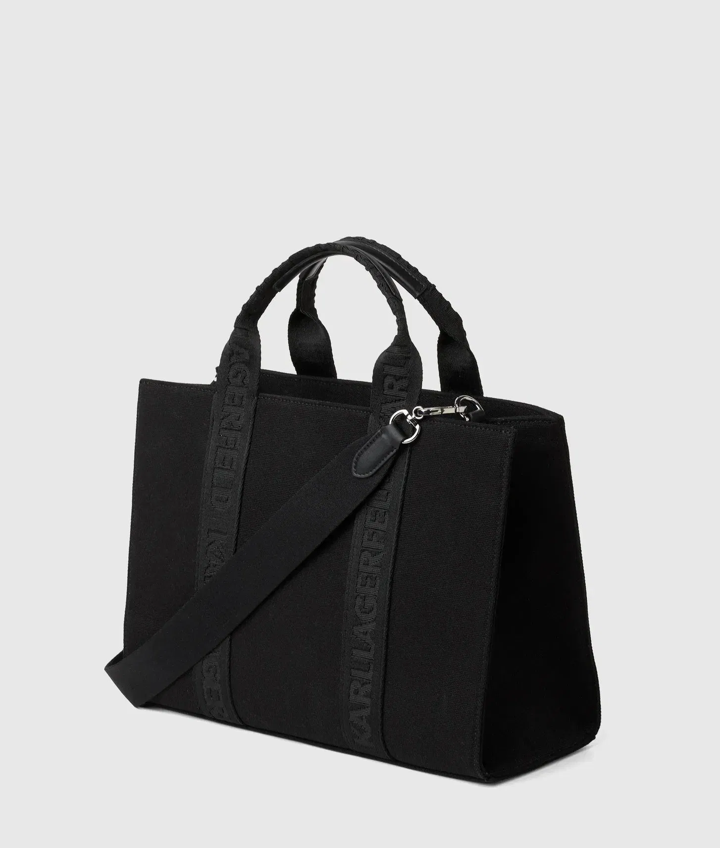 Karl Lagerfeld Ikon Pin Square Tote Bag Black