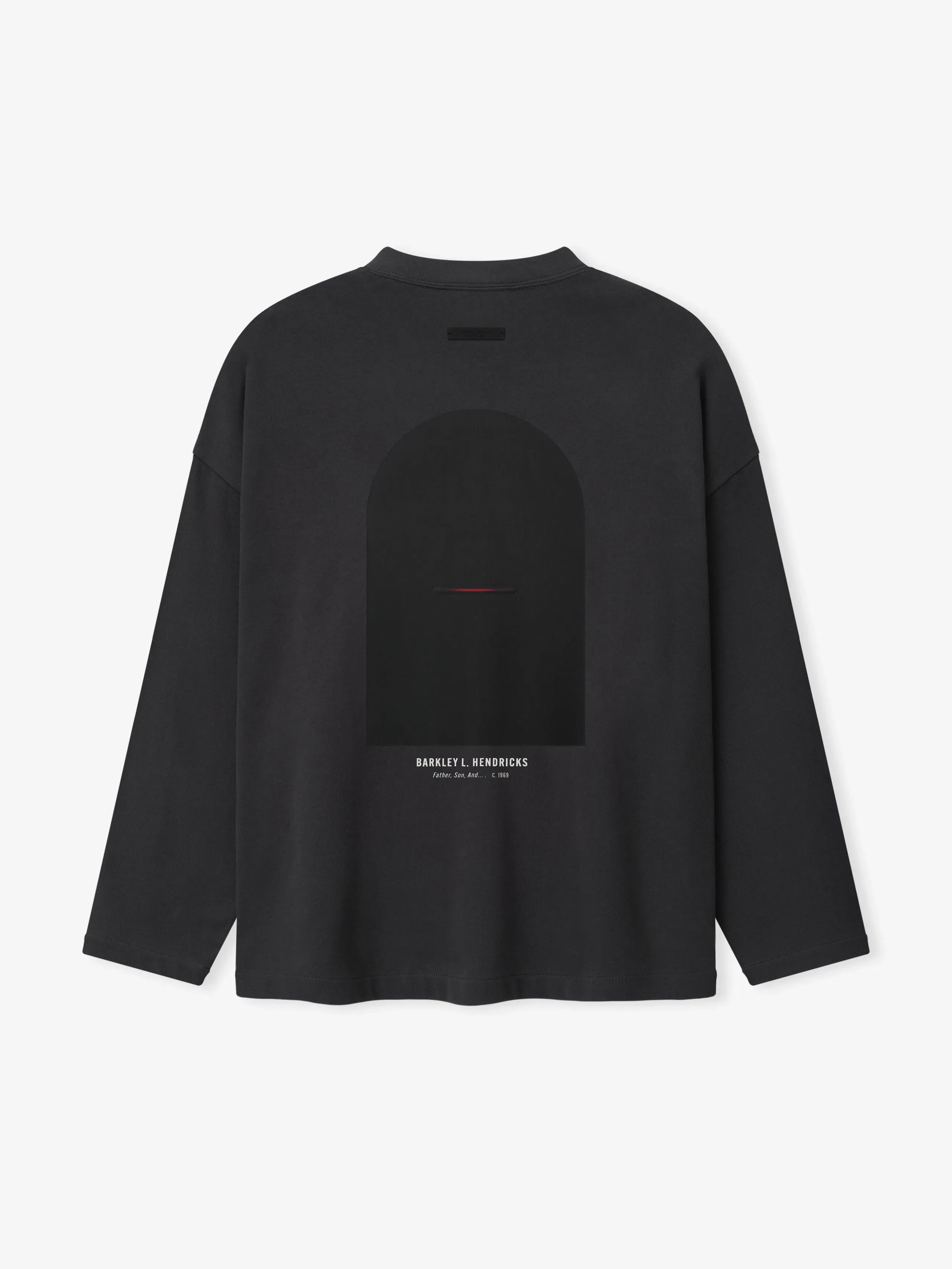 Essentials Nba X Barkley Hendricks Long Sleeve V-Neck Tee Faded Black