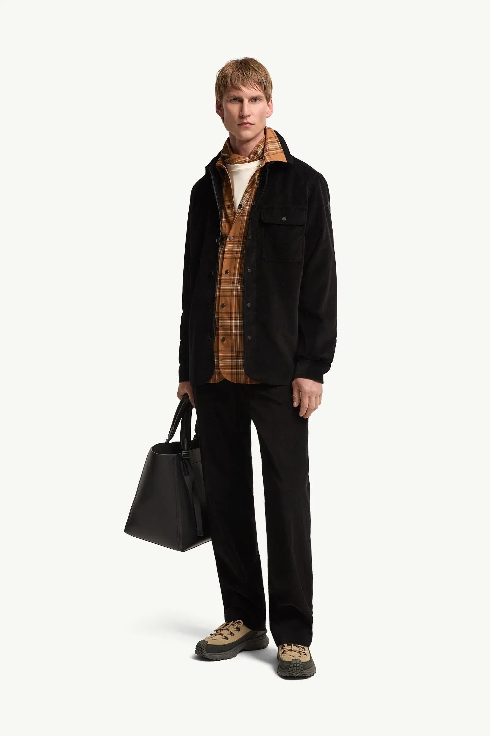 Moncler Corduroy Shirt Black Black