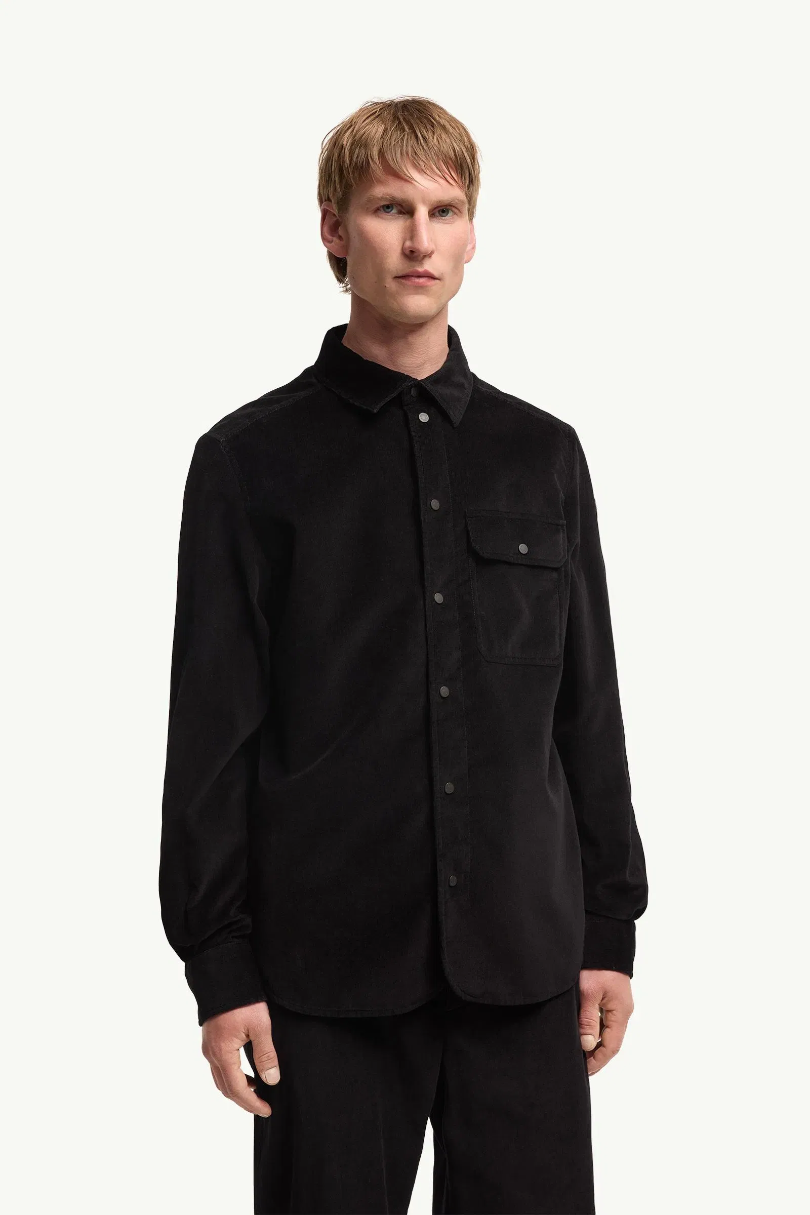 Moncler Corduroy Shirt Black Black