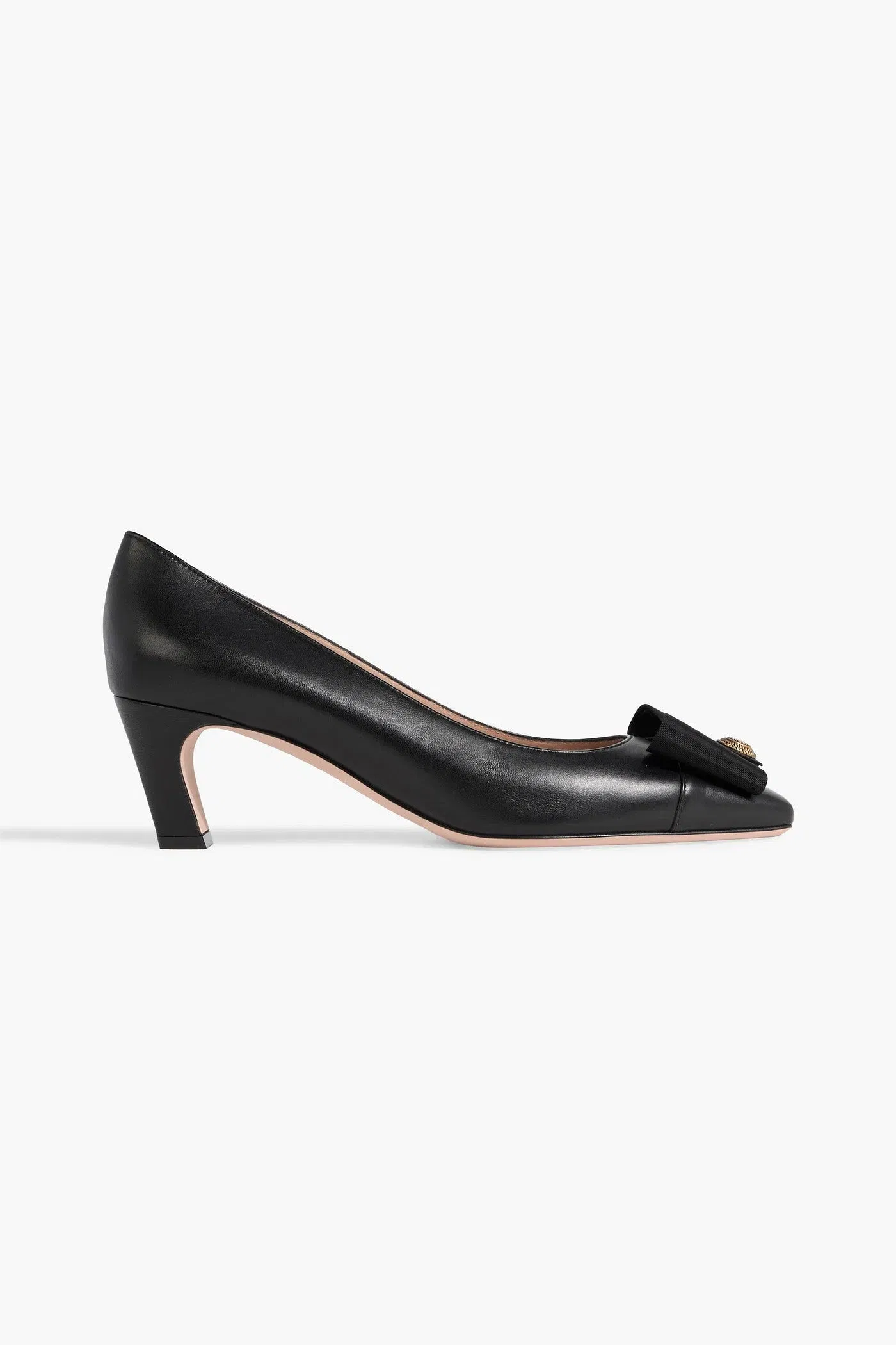 Bally Bemily 55 Bow-Detailed Leather Pumps Black Women's