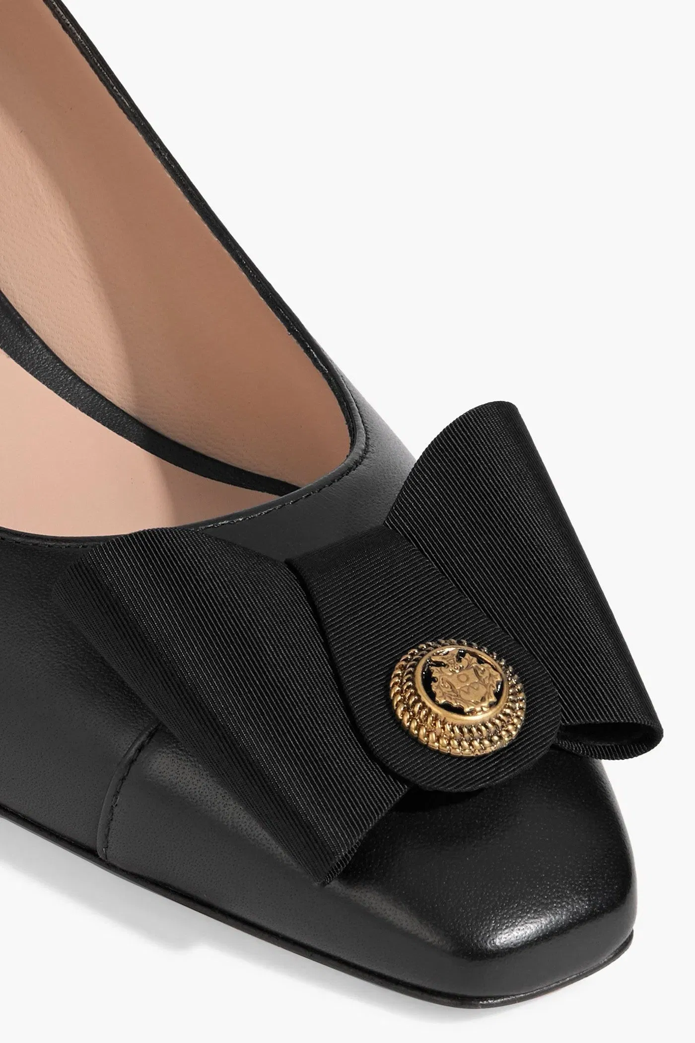 Bally Bemily 55 Bow-Detailed Leather Pumps Black Women's