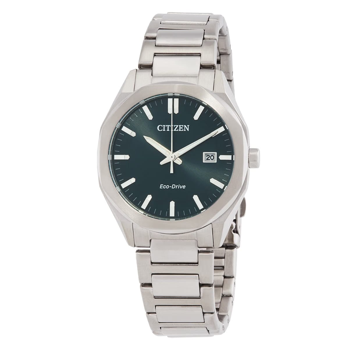 Citizen Octangle Eco-Drive Green Dial Unisex Watch