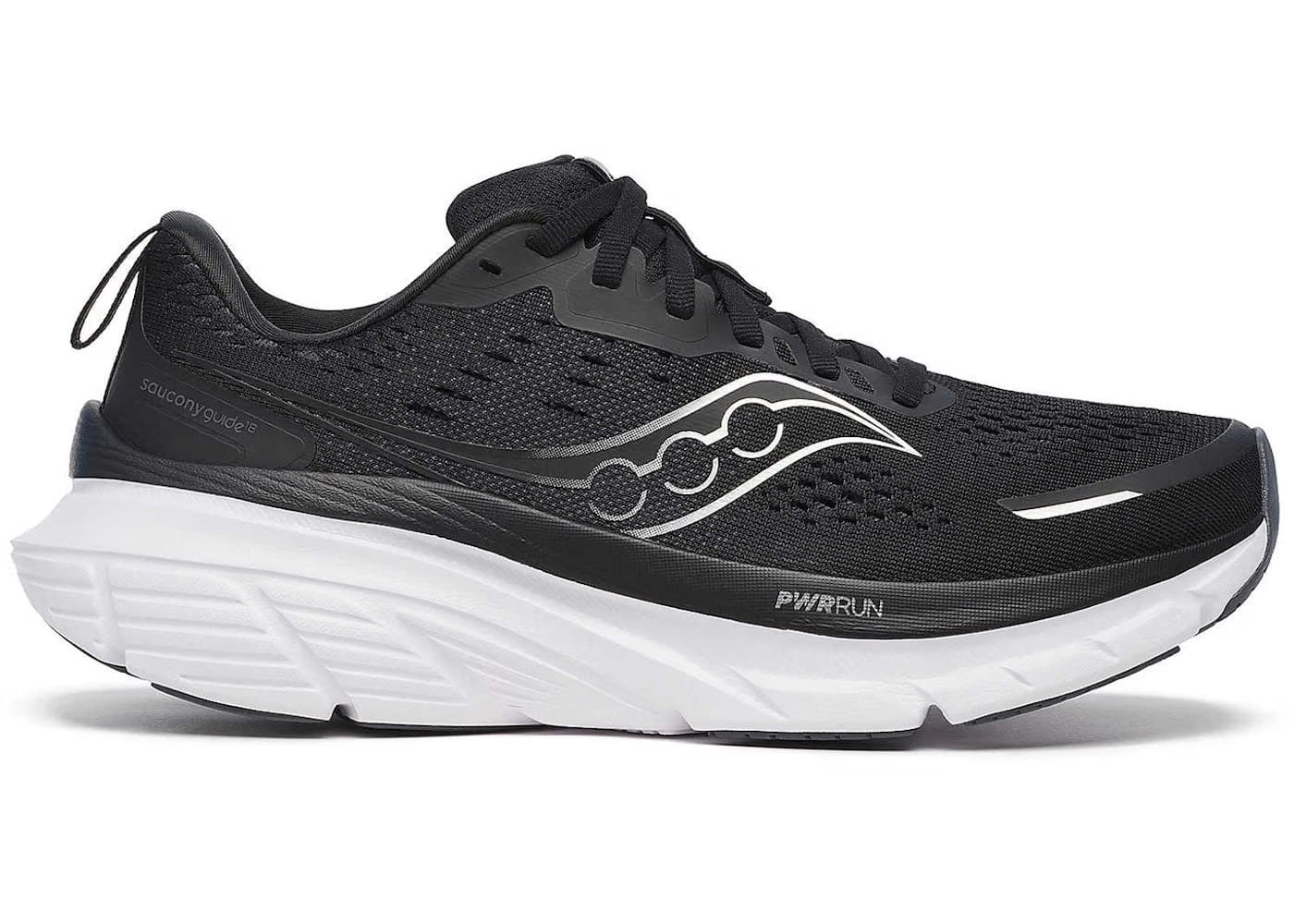Saucony Guide 18 Black White Womens
