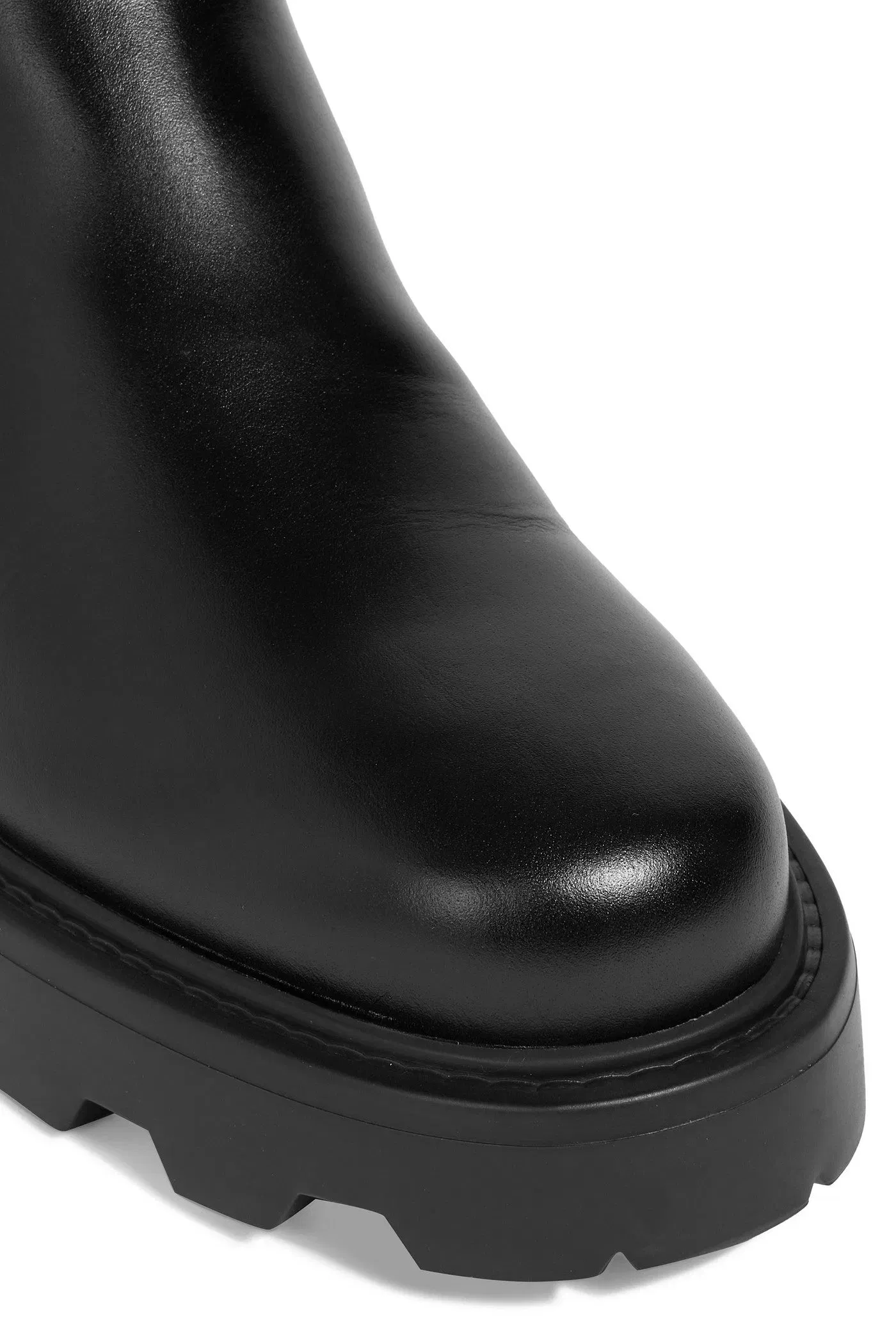 Valentino Garavani Beatle Rockstud 55 Leather Chelsea Boots Black Women's