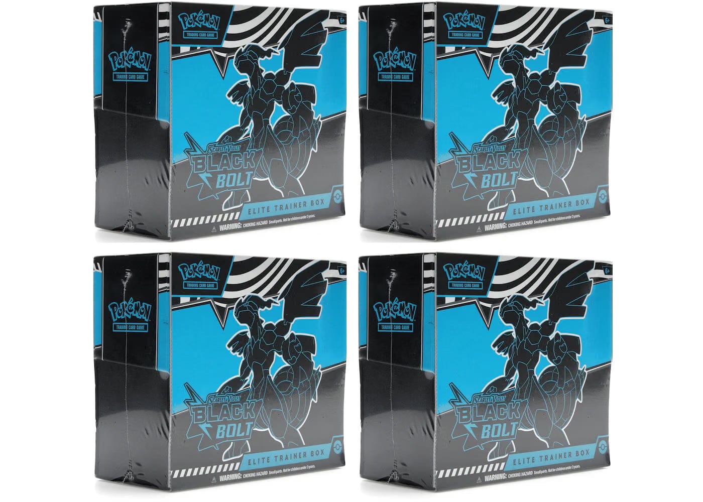 2025 Pokemon Scarlet & Violet Black Bolt Elite Trainer Box 4X Lot