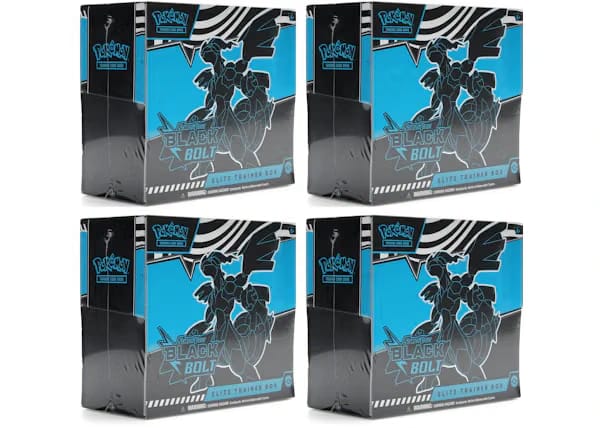 2025 Pokemon Scarlet & Violet Black Bolt Elite Trainer Box 4X Lot