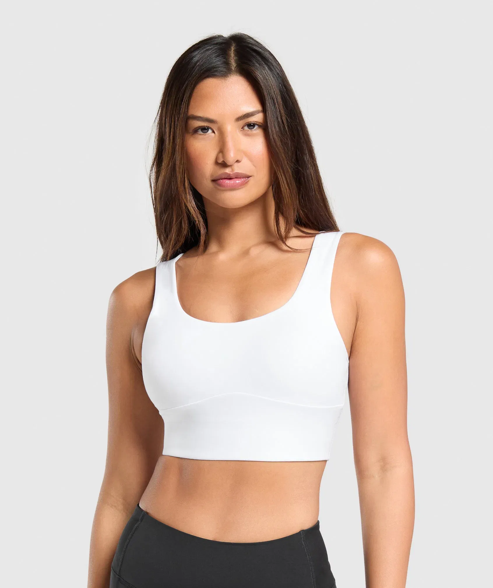 Women's Gymshark Longline Sports Bra White