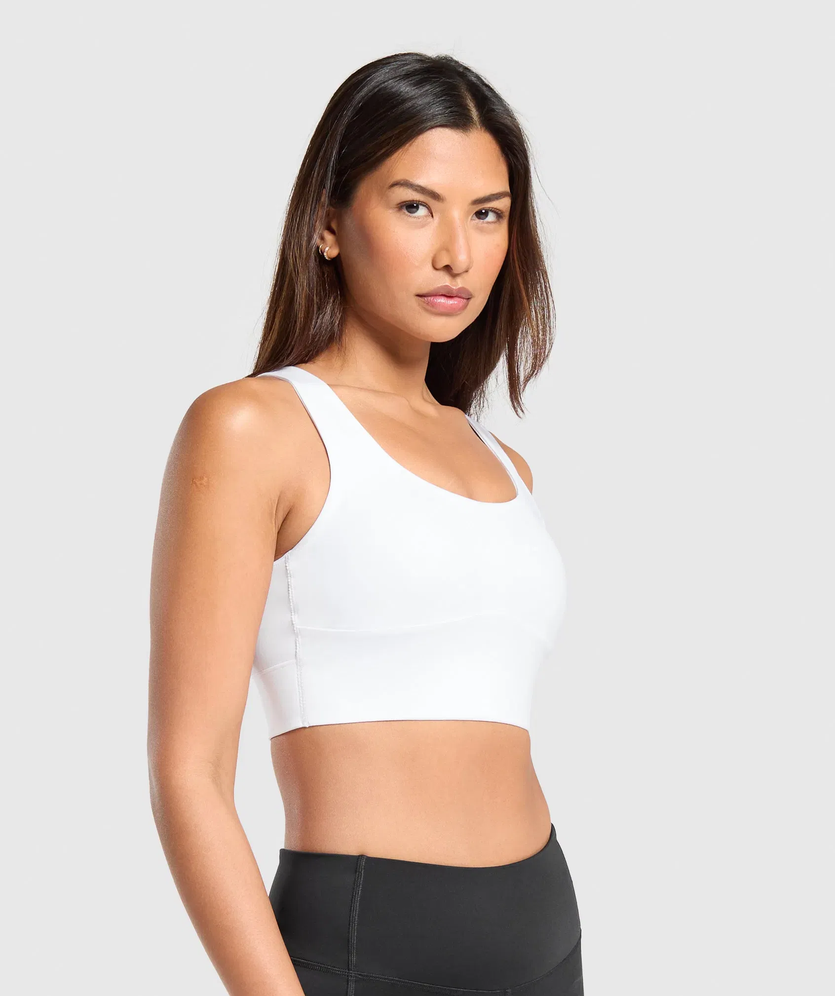 Women's Gymshark Longline Sports Bra White