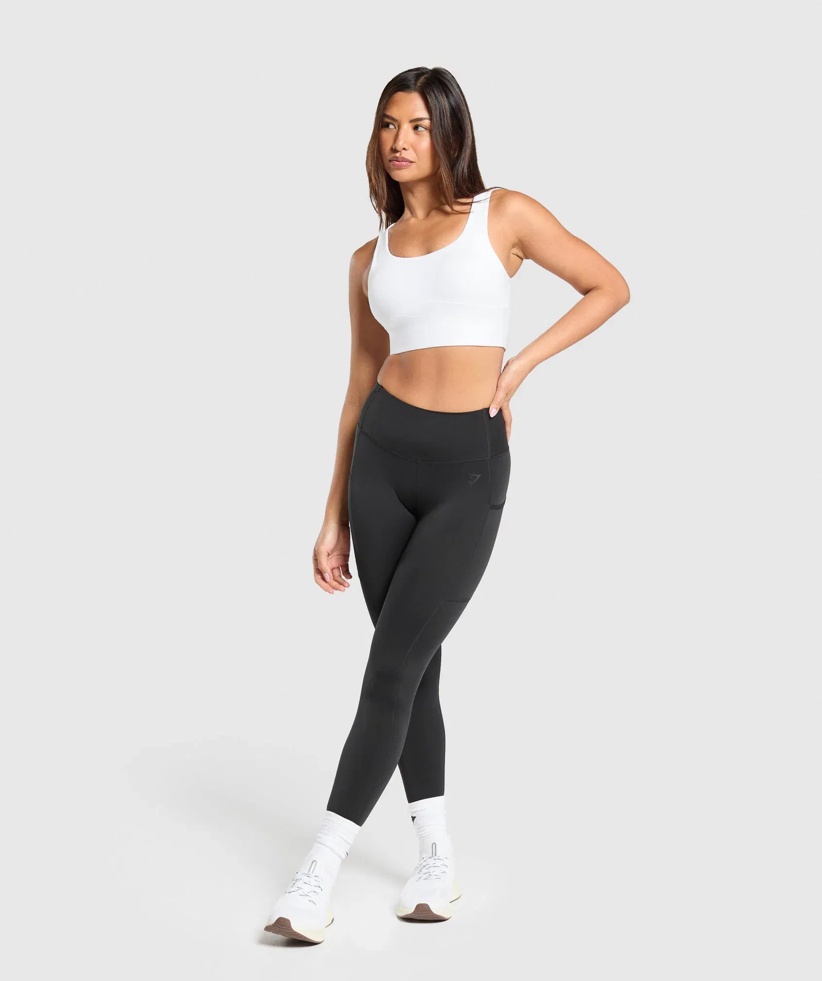 Women's Gymshark Longline Sports Bra White