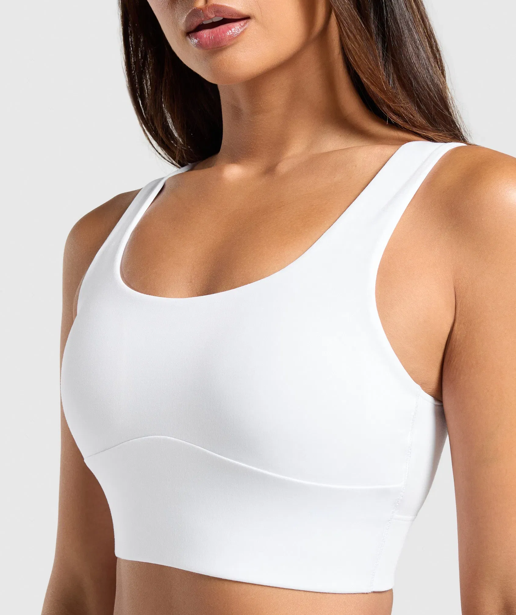 Women's Gymshark Longline Sports Bra White
