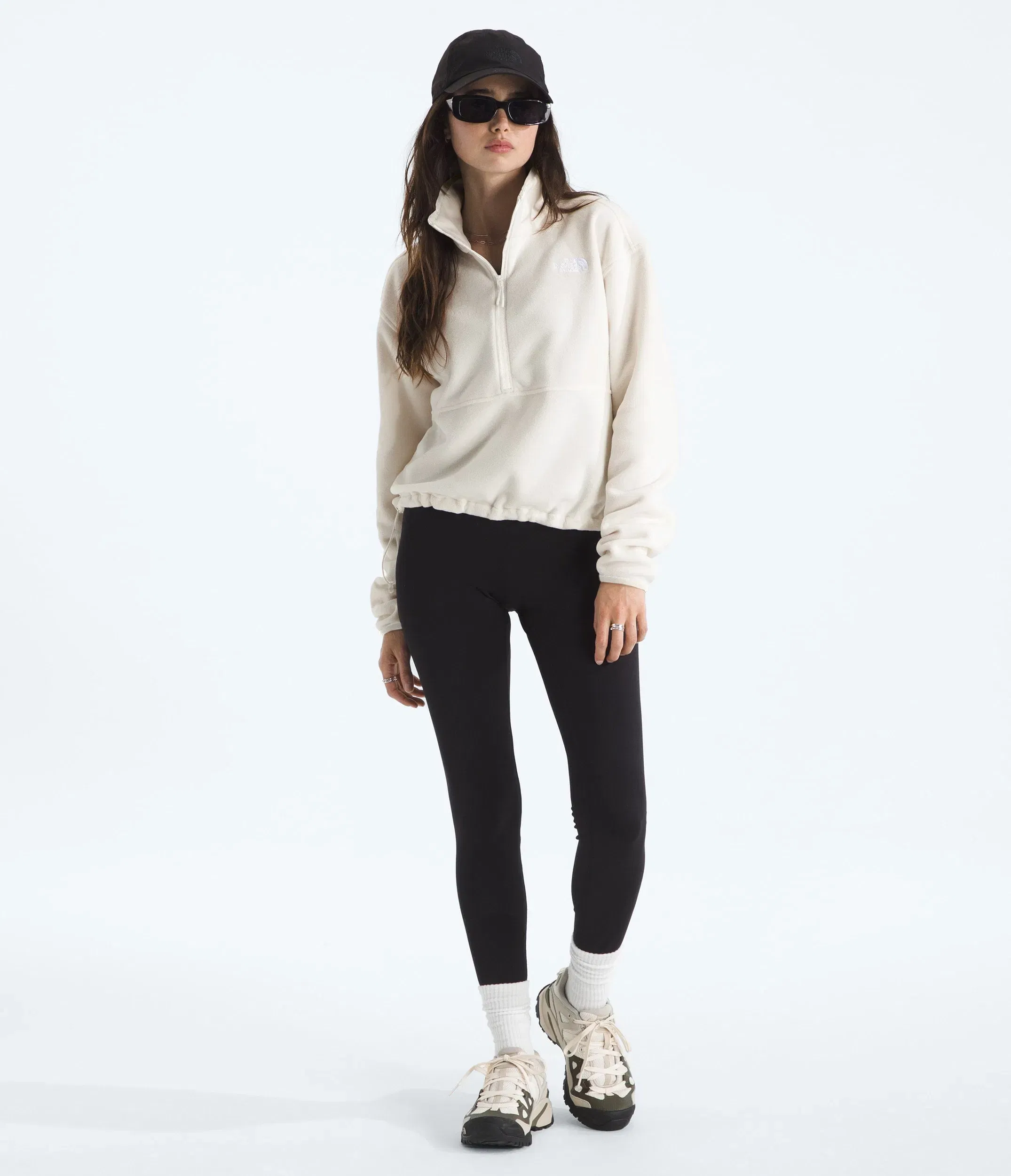 The North Face Women’s Glacier Fleece ½-Zip Short Jacket White Dune