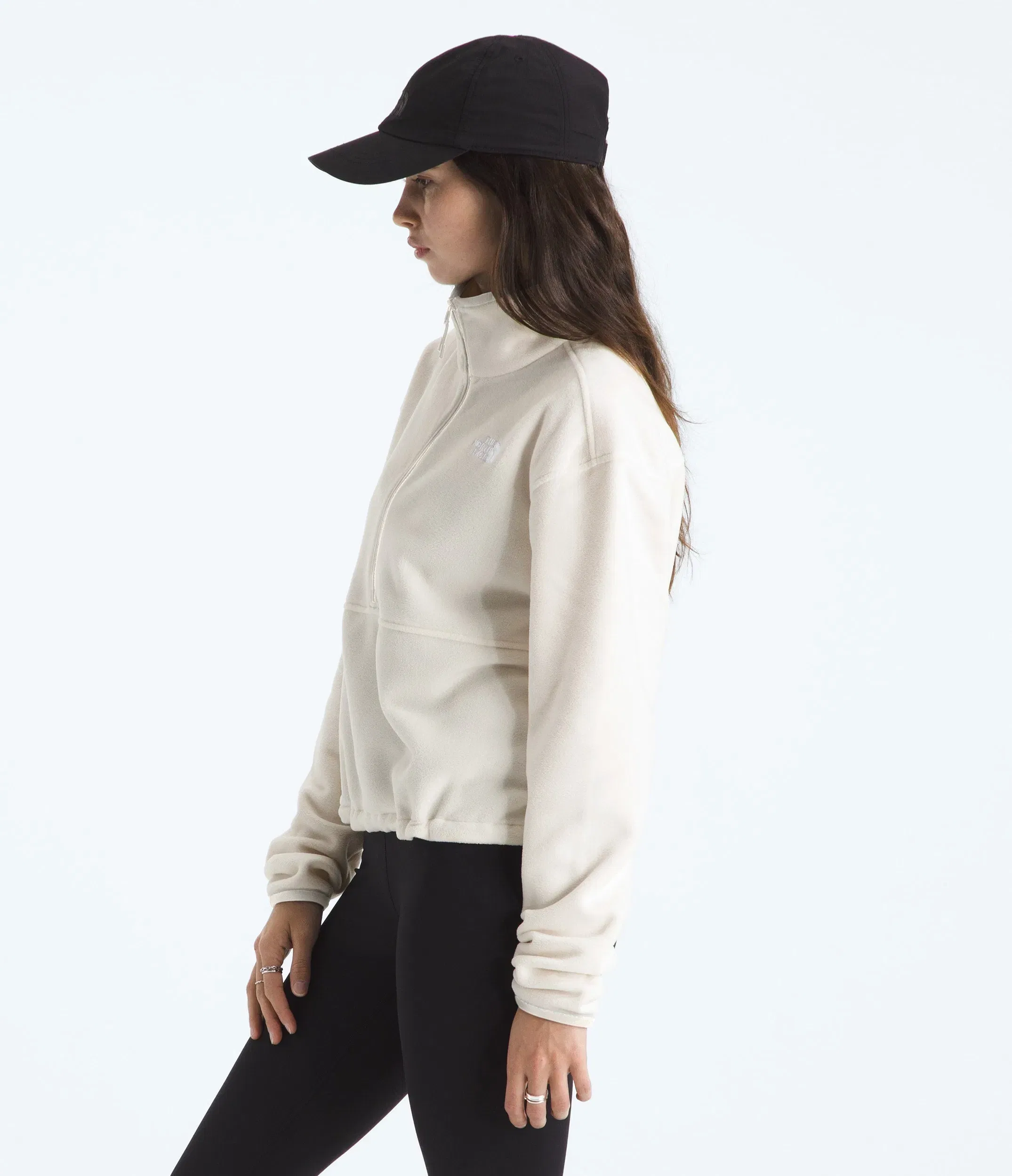 The North Face Women’s Glacier Fleece ½-Zip Short Jacket White Dune