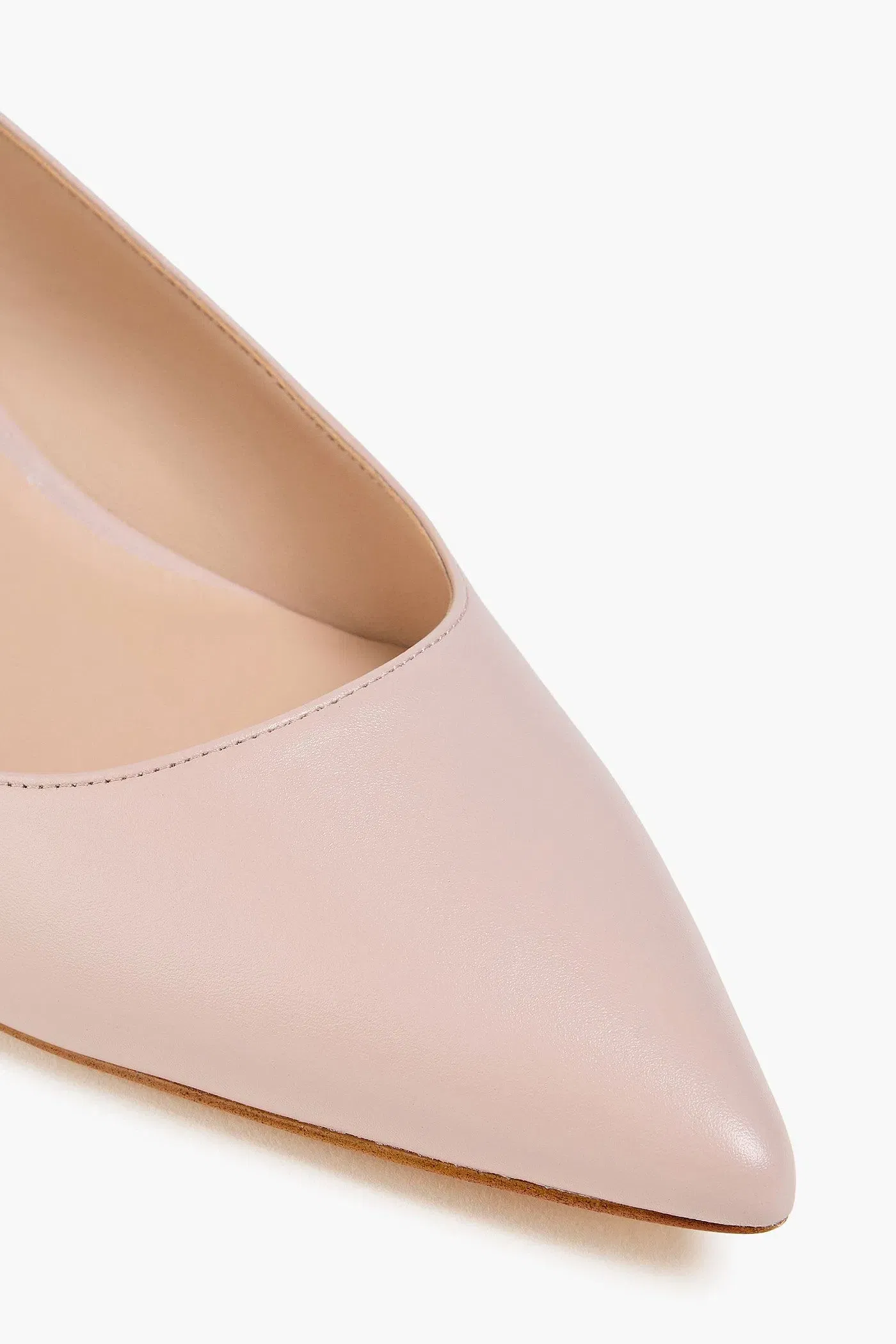 Stuart Weitzman Isla 50 Leather Slingback Pumps Pastel Pink Women's