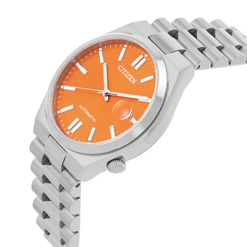 Citizen Tsuyosa Men Automatic Orange Dial Analog Stainless Steel Nj0151-88Z