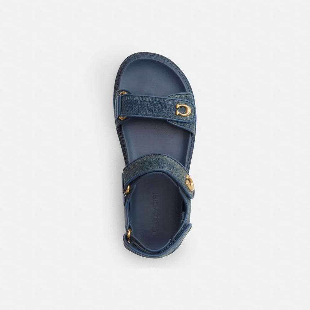 Brynn Sandal In Loved Denim