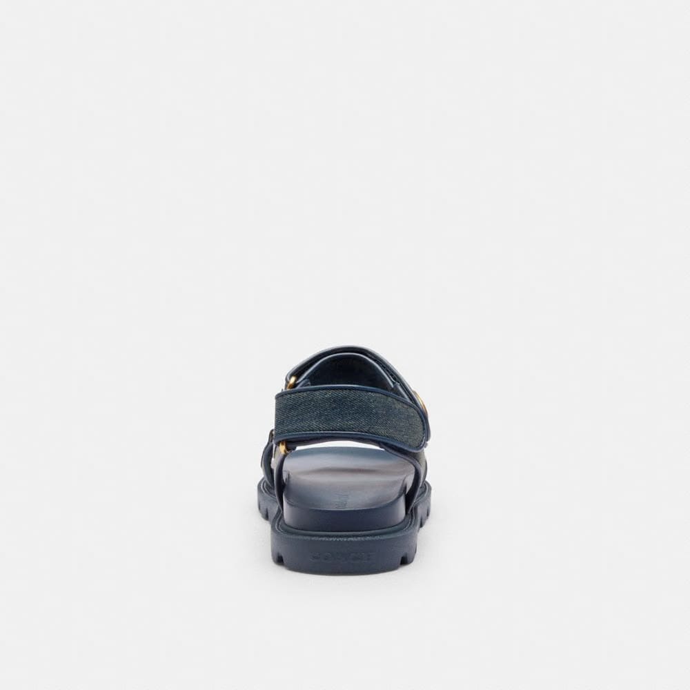 Brynn Sandal In Loved Denim