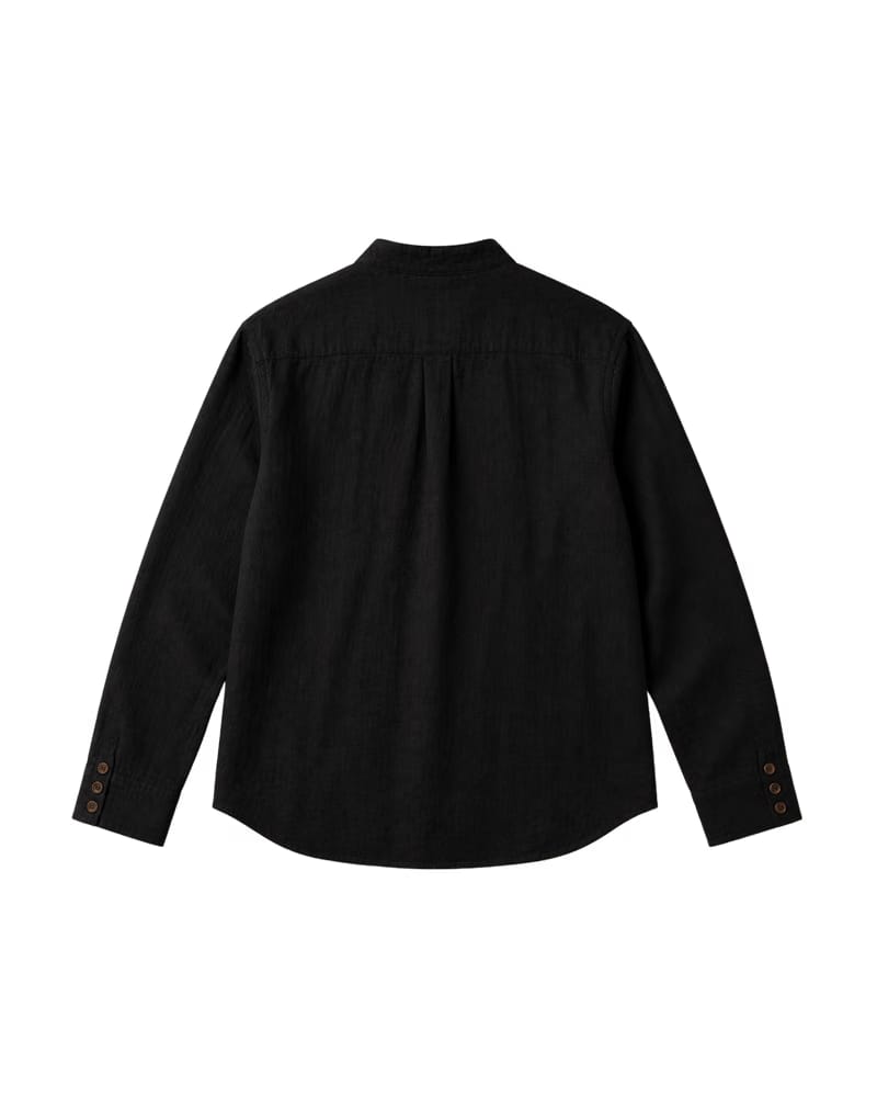 LA PIEGA NERO LINEN SHIRT - BLACK