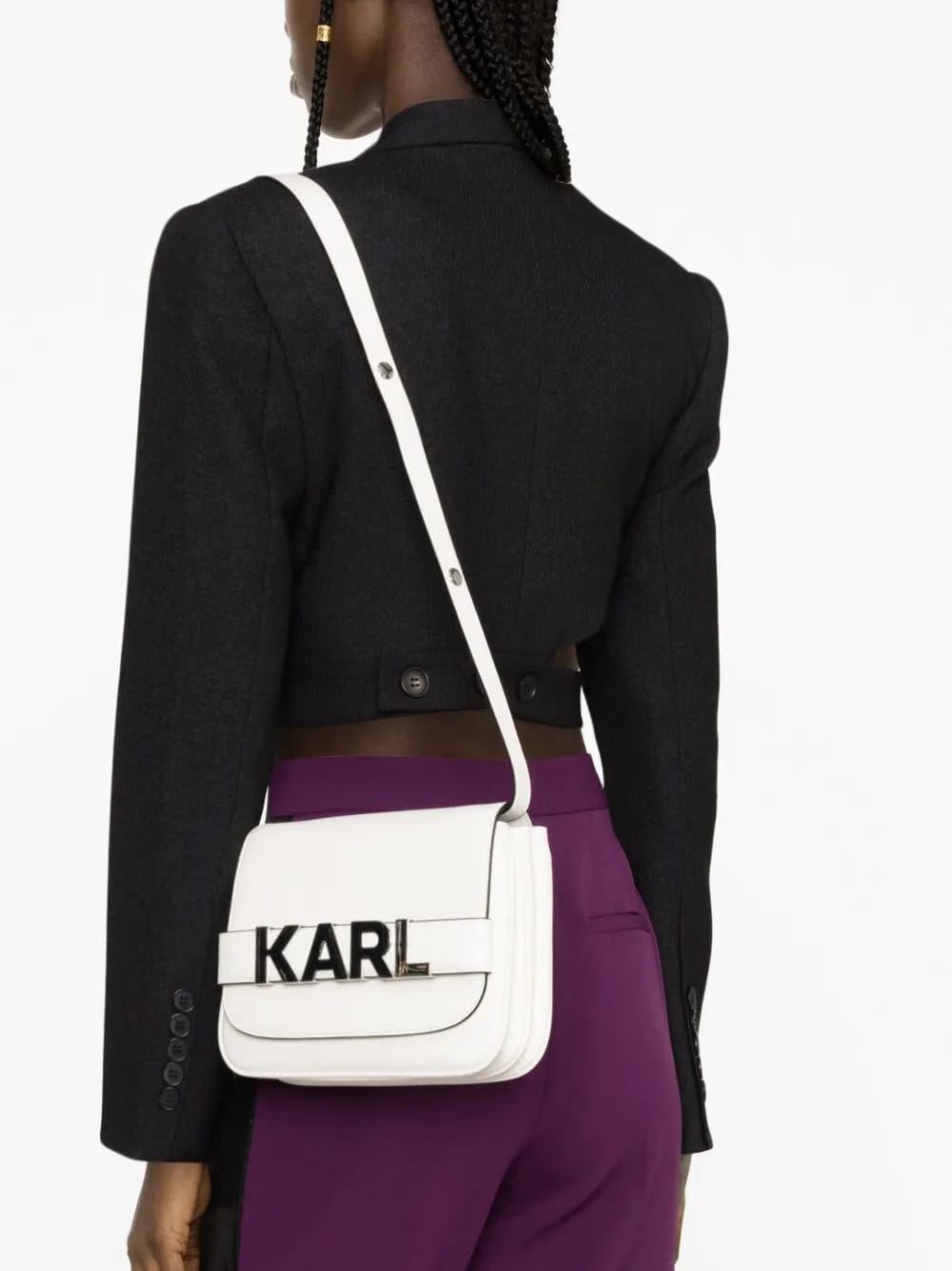 K/Letters recycled-leather shoulder bag