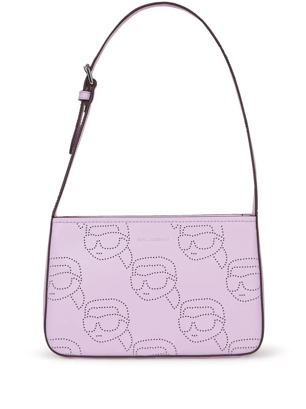 Ikon perforated leather shoulder bag