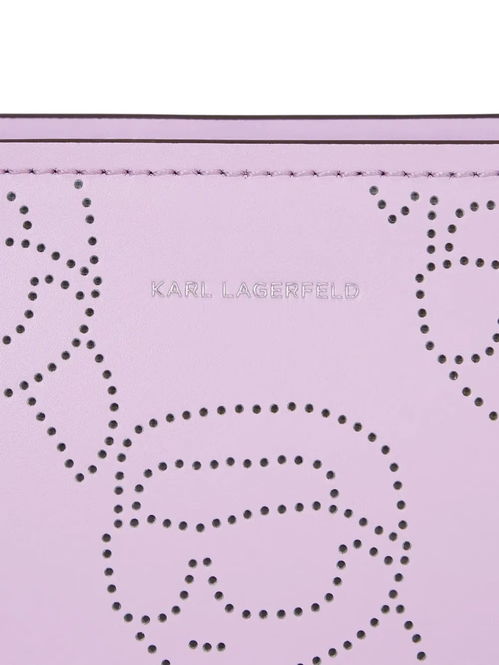 Ikon perforated leather shoulder bag