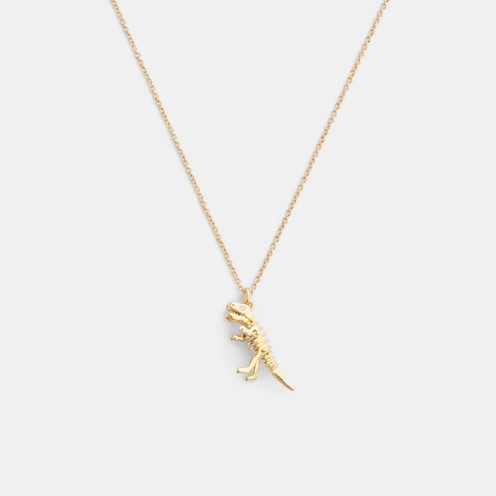 Skeletal Rexy Pendant Necklace