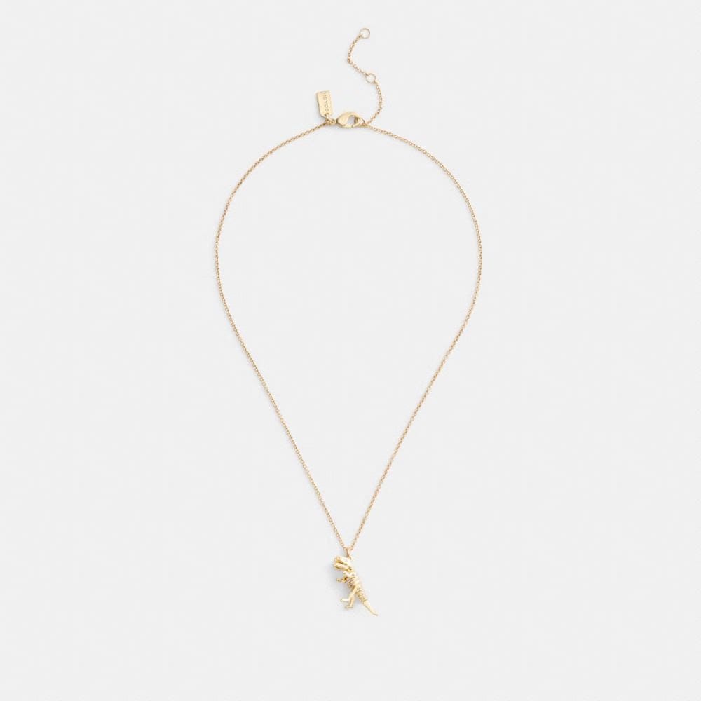Skeletal Rexy Pendant Necklace
