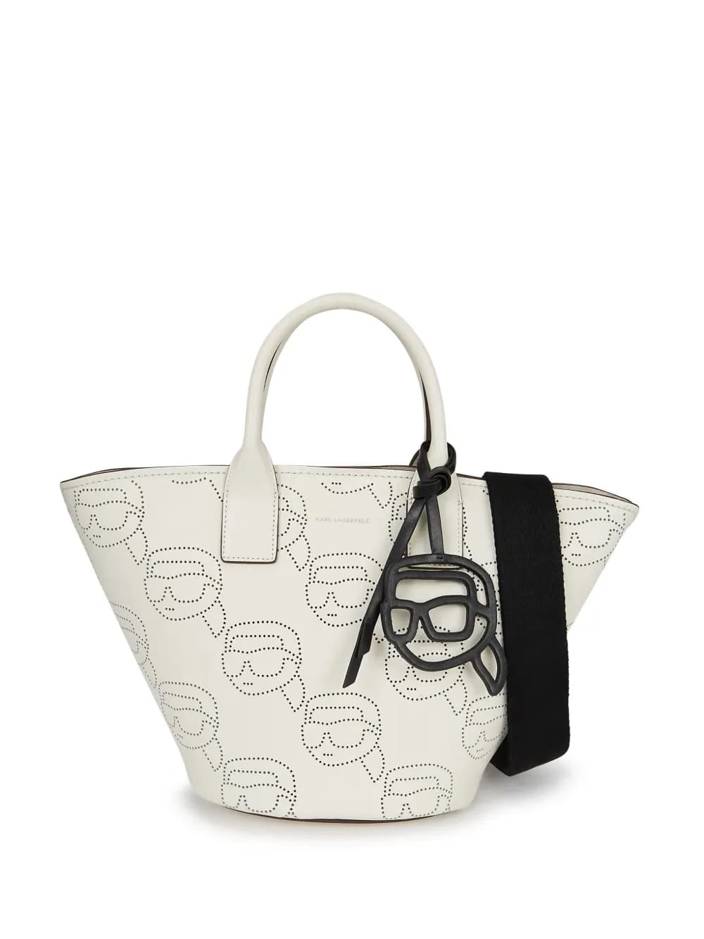 Ikon perforated leather tote bag