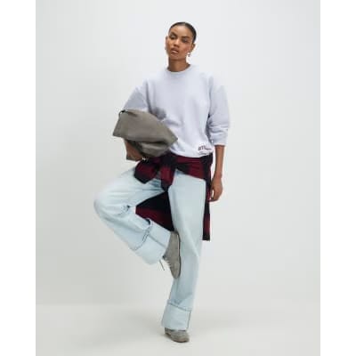 Grey Studio Graphic Oversized Sweatshirt