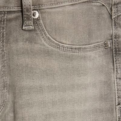 Grey Mid Rise Sculpt Skinny Jeans