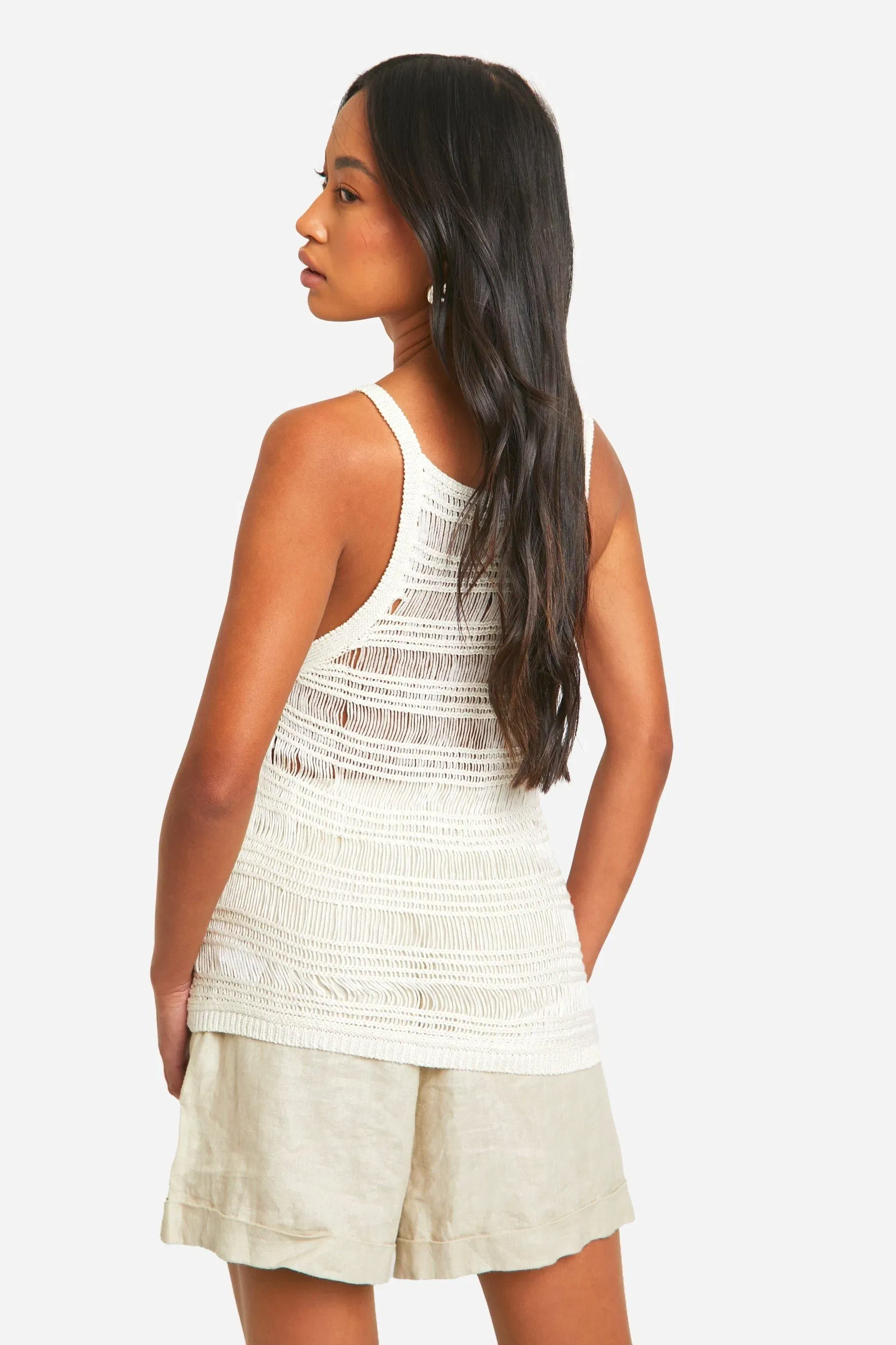 Ladder Stitch Knitted Top