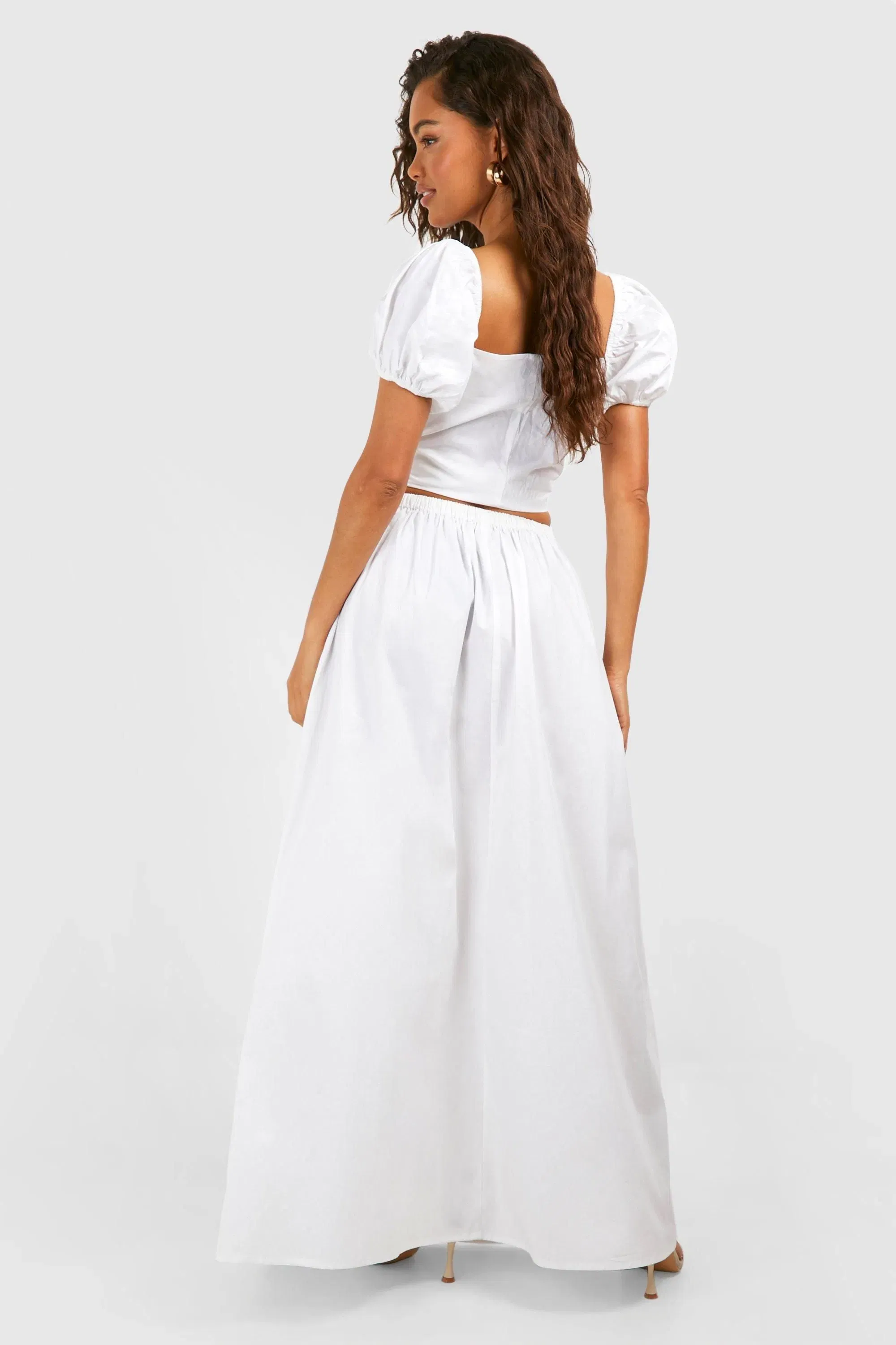 Poplin Full Maxi Skirt