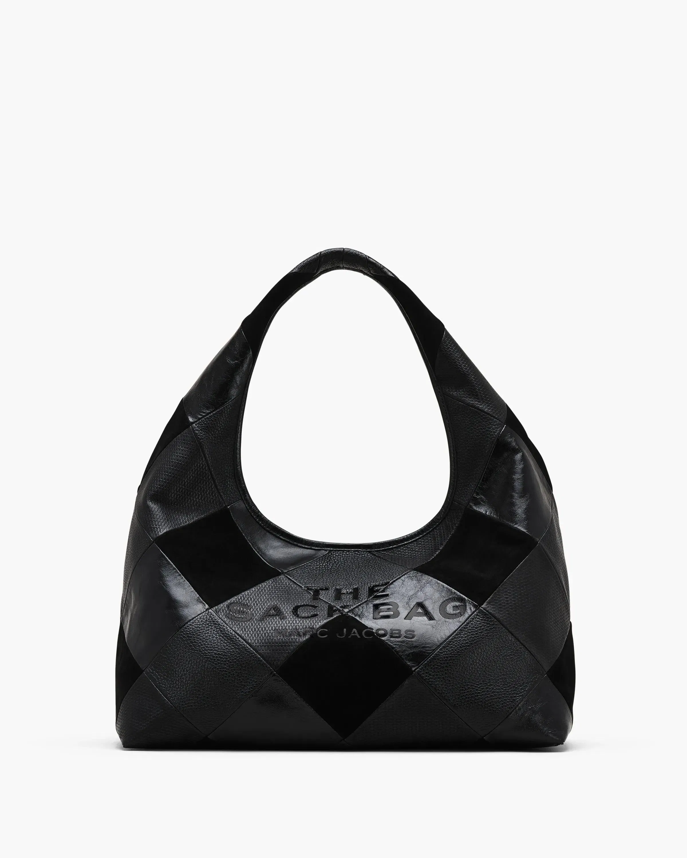 The Suede Patchwork Sack Bag