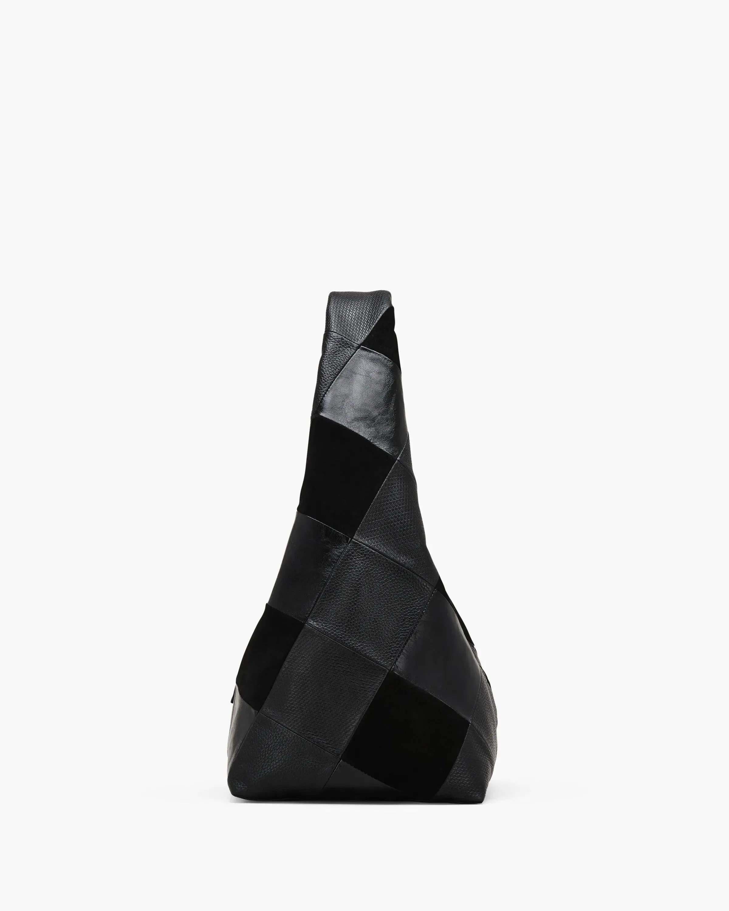 The Suede Patchwork Sack Bag