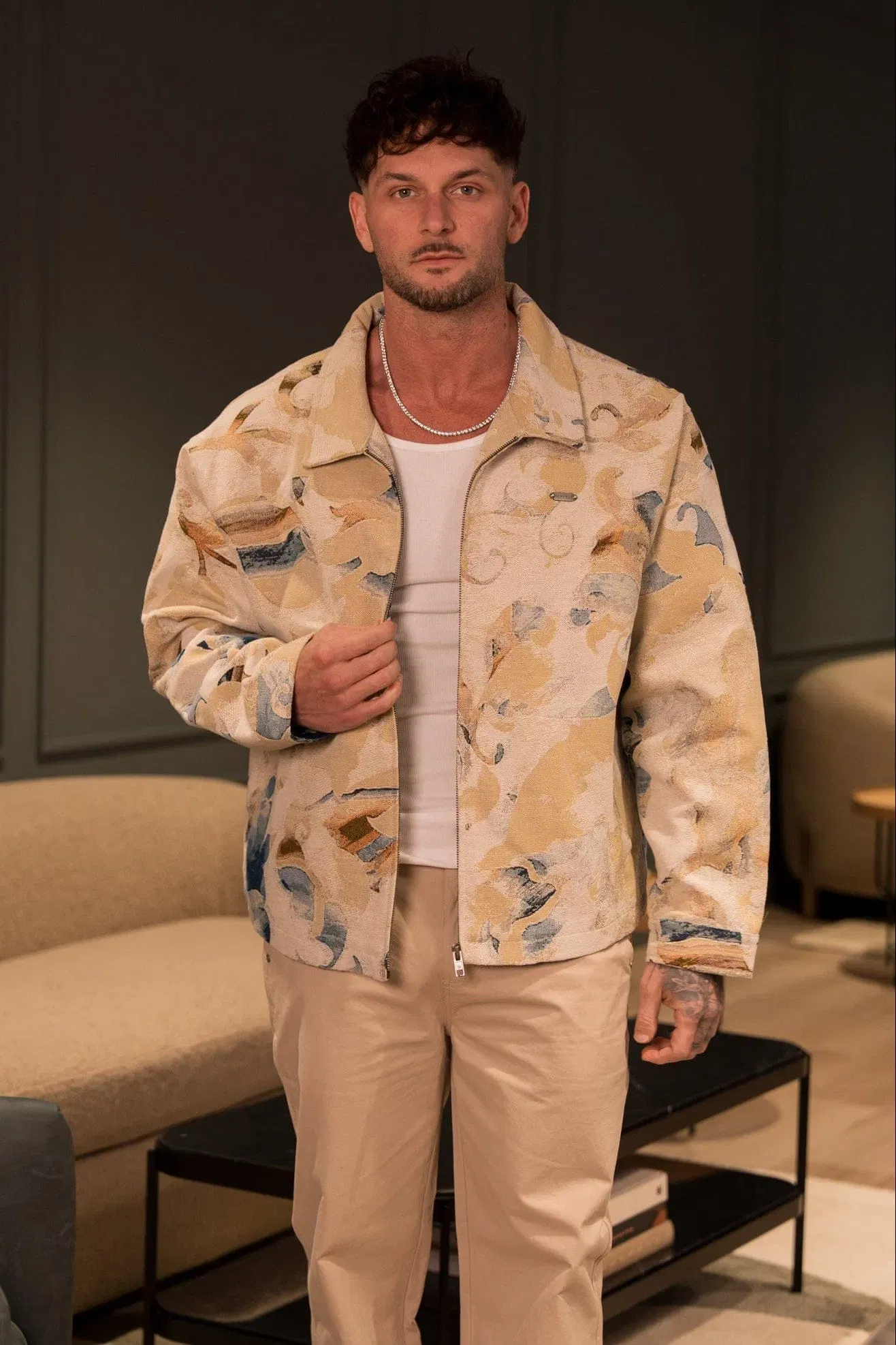 5155 - Abstract tapestry Jacket