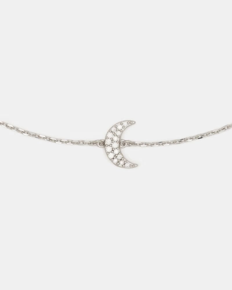 You're A Gem Pave Moon Bracelet