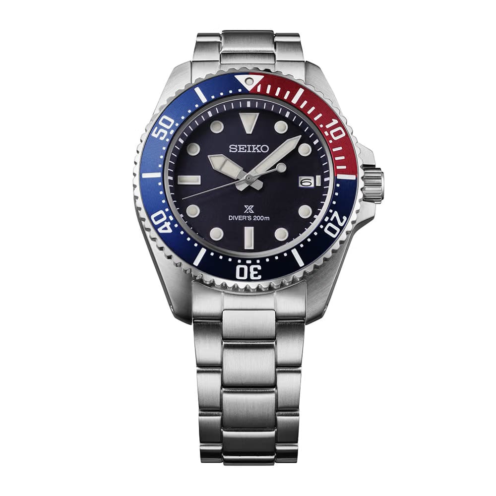 Seiko Prospex Solar DiverS In Blue-Red-Blue - Blue - SNE595P1